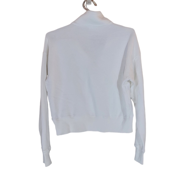 RE/DONE Off White The 70s Half Zip Sweatshirt Size M - Picture 13 of 13